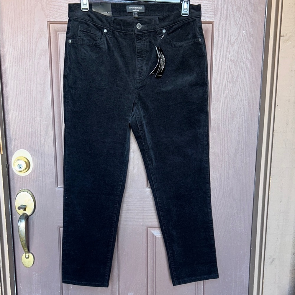Banana Republic Men's Black Corduroy Trousers